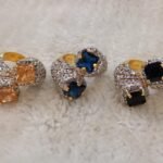 Diamond cut rings goldplated