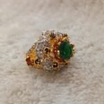 Rp rings goldplated diamond cut