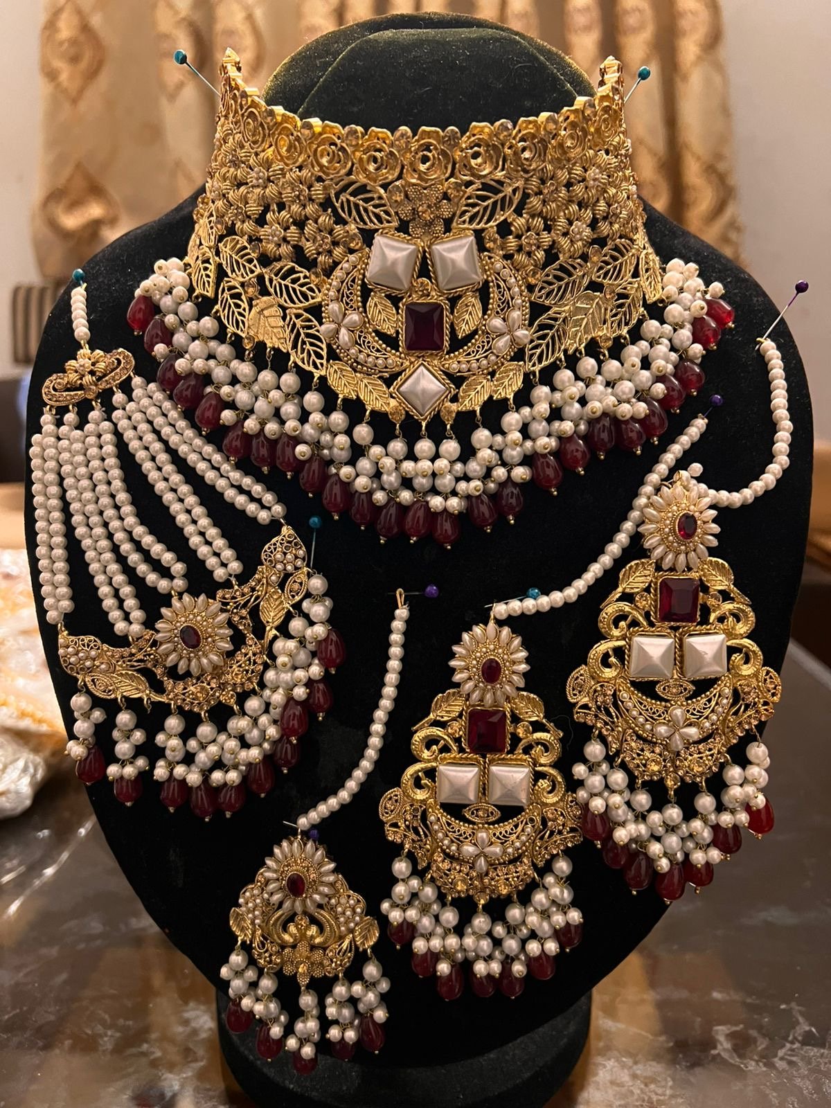 1737e77b-8f48-49f5-b323-9d3af8c226a0 Bridal collar set - Image 1
