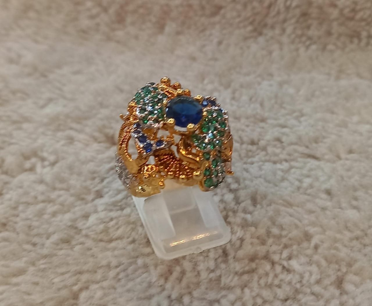 3dab717e-9ec5-4889-8f93-ea68a8efd4f8 Rp rings goldplated diamond cut - Image 1