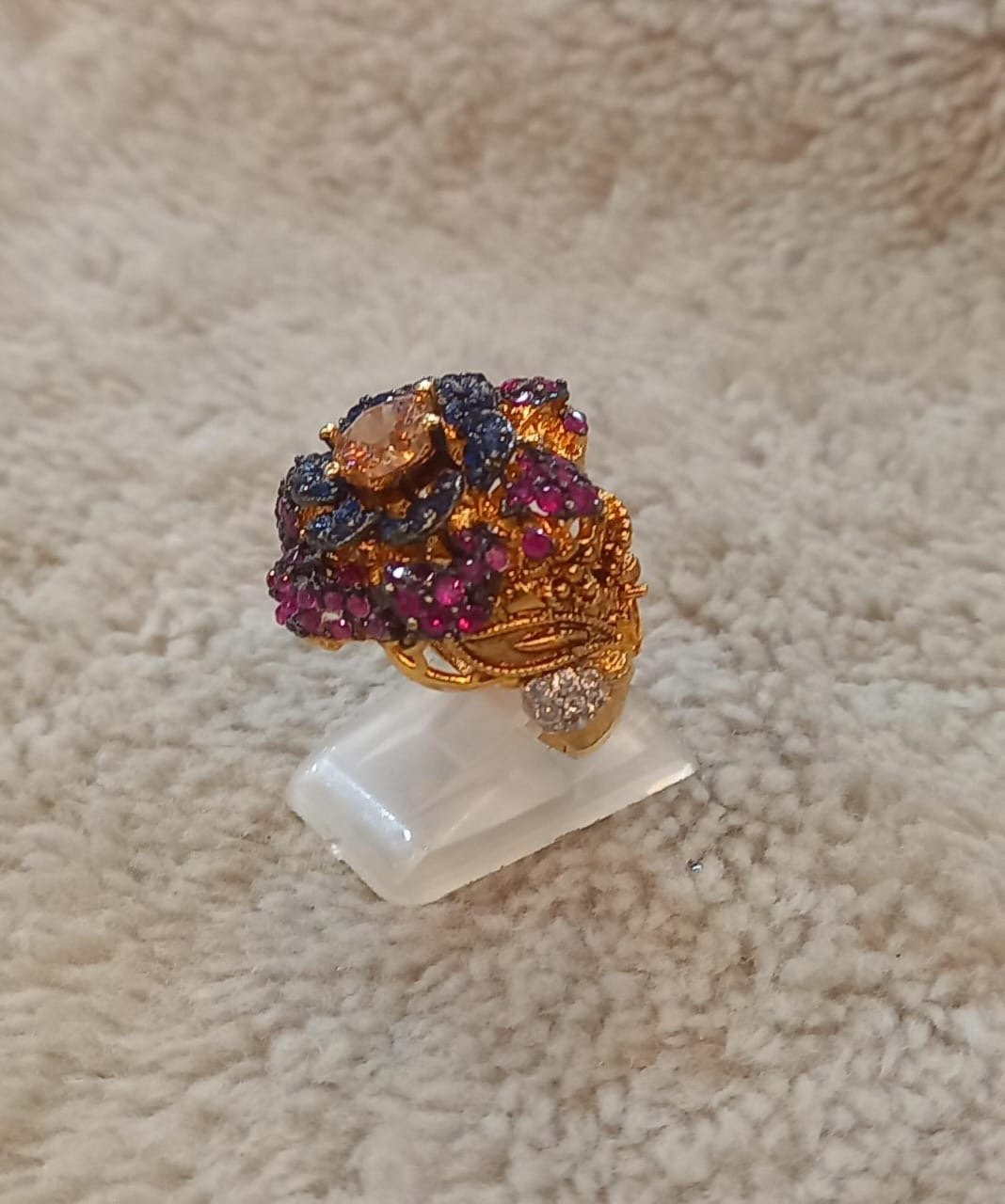 48b0e4aa-8bfe-4c27-b7ed-7bc8c2915229 Rp rings goldplated diamond cut - Image 1