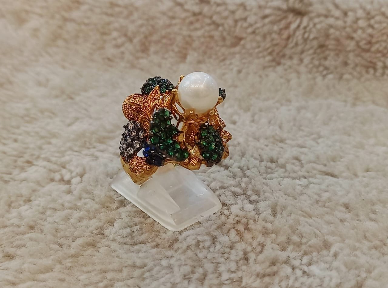 69234e77-c769-48c7-b237-12bc7b170e2f Rp rings goldplated diamond cut - Image 1