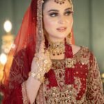 Red dress bridal