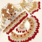 Kundan set double choker necklace bride set