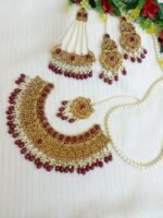 Mahroon bridal set - Image 2