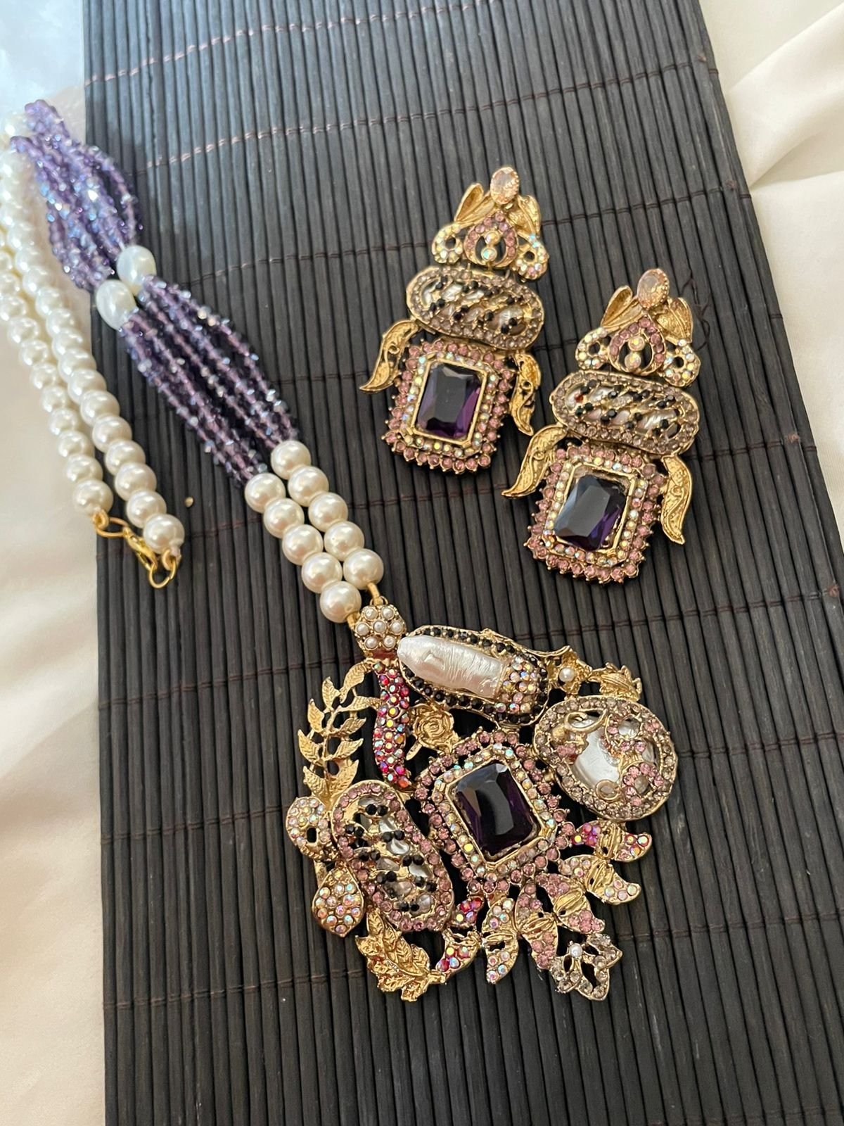 IMG-20260116-WA0688 Motherpearl mala set - Image 1