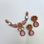 Royal antique style gems necklace