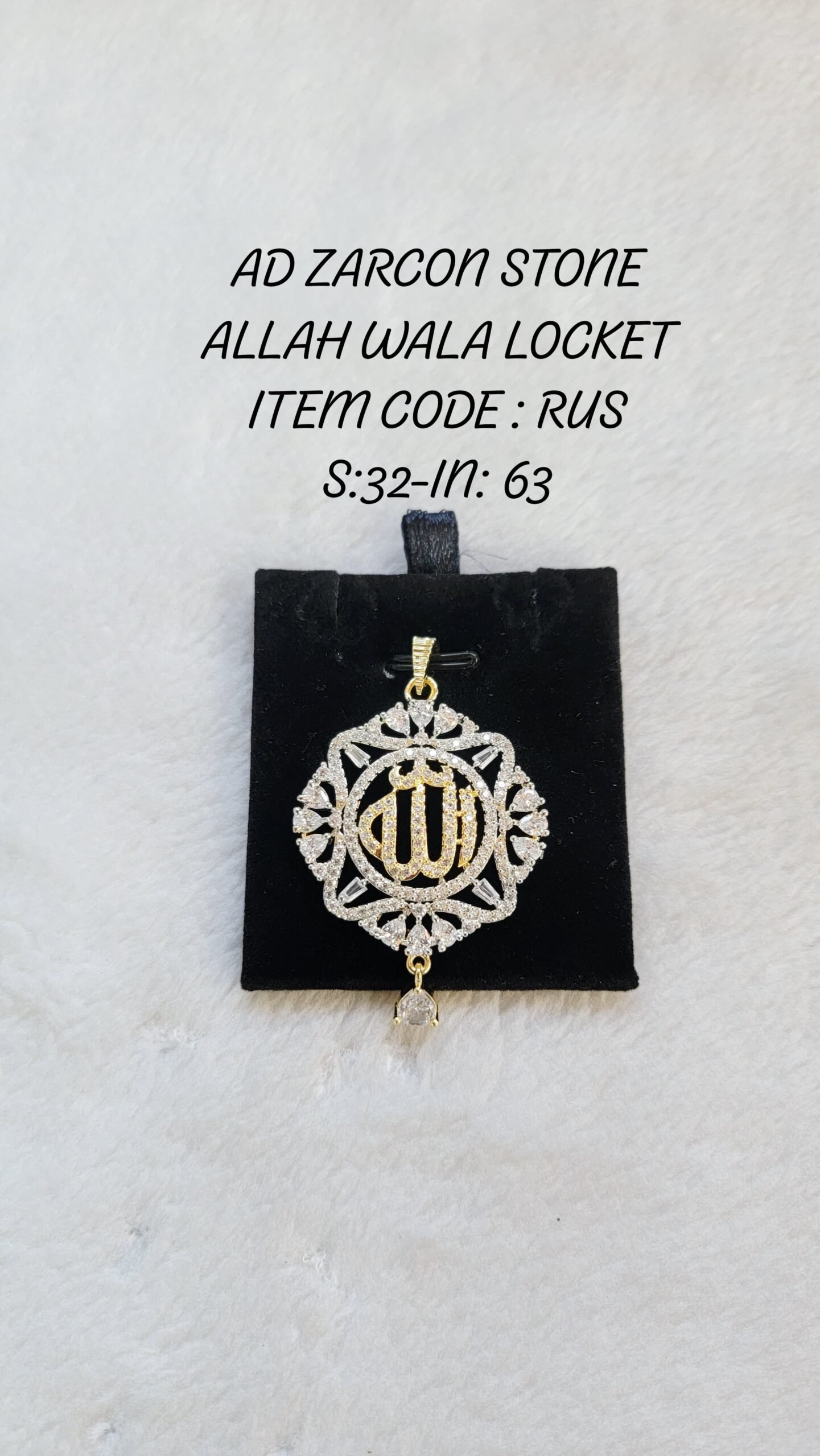 IMG-20260119-WA0191 Ad zircon stone allah pendent - Image 1