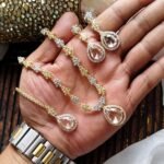 Imported ad zircon partywear set