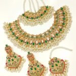 Nauratan bridal set with jhumar