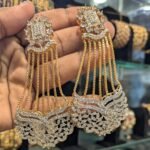 Long earrings zirconia