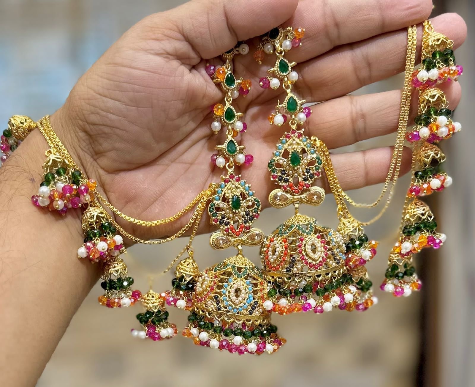 IMG-20260224-WA0207 Nauratan sahara earrings - Image 1