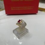 Ring goldplated diamond cut