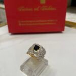 Ring goldplated diamond cut