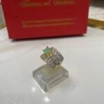 Ring goldplated diamond cut