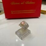 Ring goldplated diamond cut