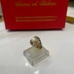 Ring goldplated diamond cut