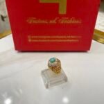 Diamond cut goldplated ring