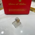 Diamond cut goldplated ring