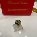 Diamond cut goldplated ring