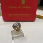 Diamond cut goldplated ring