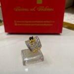 Diamond cut goldplated ring