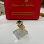Diamond cut goldplated ring