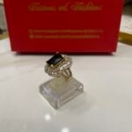 Diamond cut goldplated ring