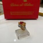 Diamond cut goldplated ring