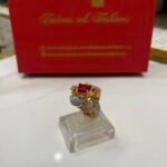 Ring goldplated diamond cut