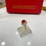 Diamond cut goldplated ring