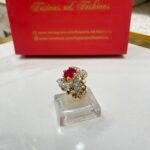 Diamond cut goldplated ring