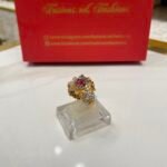 Diamond cut goldplated ring