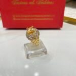Diamond cut goldplated ring