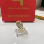 Diamond cut goldplated ring