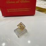 Diamond cut goldplated ring