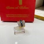 Diamond cut goldplated ring