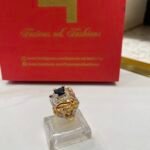 Diamond cut goldplated ring