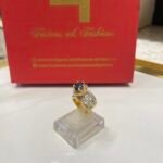 Diamond cut goldplated ring