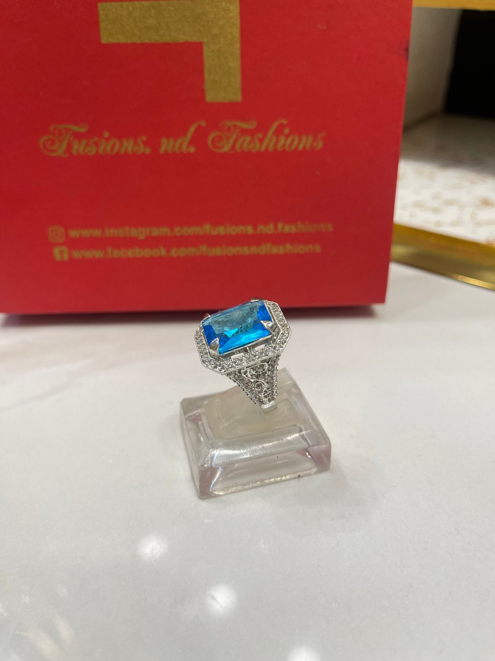 IMG_4165 Diamond cut goldplated ring - Image 1