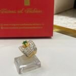 Ring goldplated diamond cut