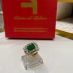 Ring goldplated diamond cut