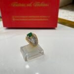 Ring goldplated diamond cut