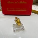 Ring goldplated diamond cut