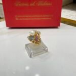 Ring goldplated diamond cut