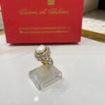 Ring goldplated diamond cut