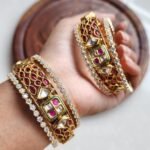 *Indian original rubies with *American diamond* *bangles 💞