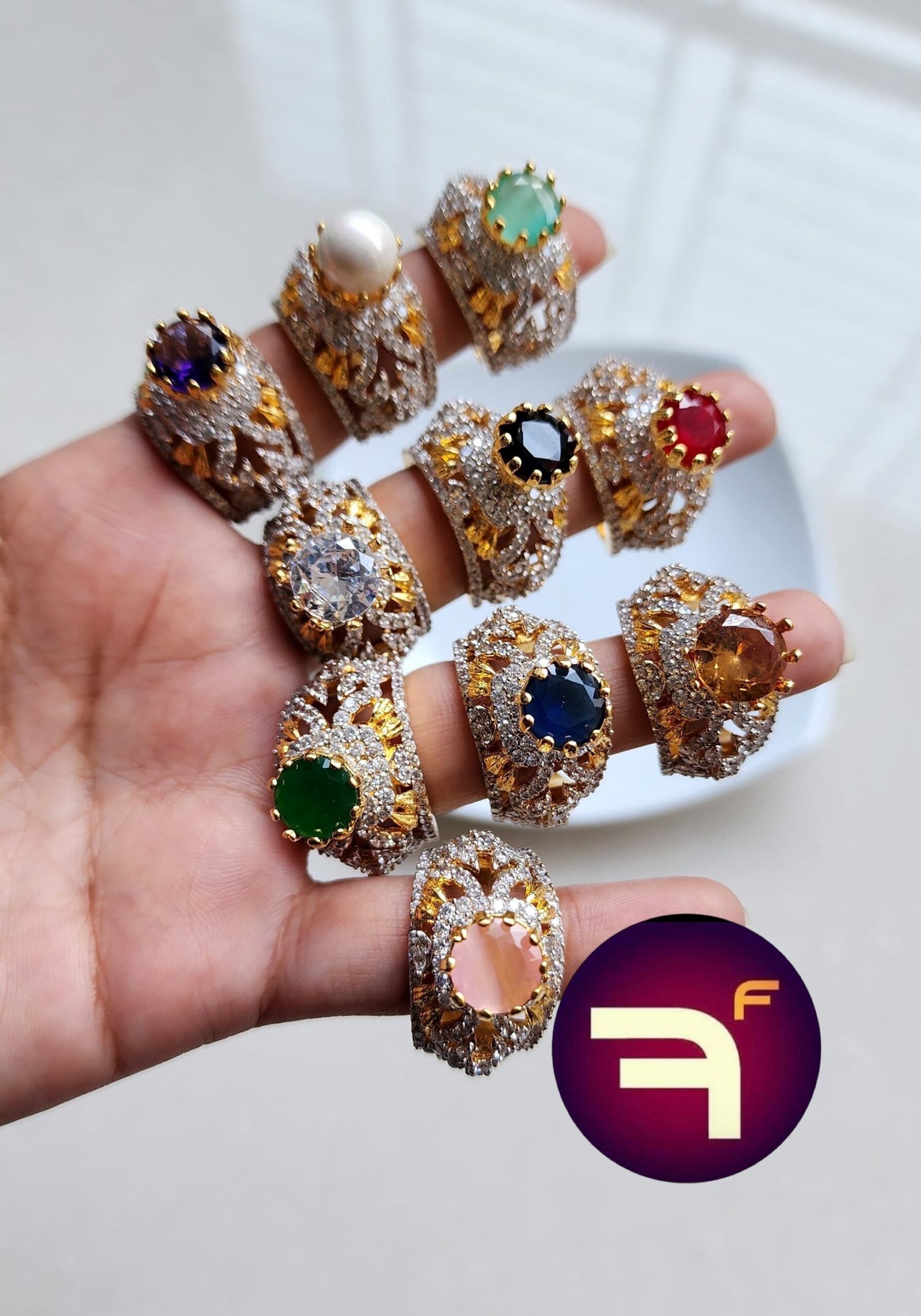 img_5493 Goldplated rings - Image 1