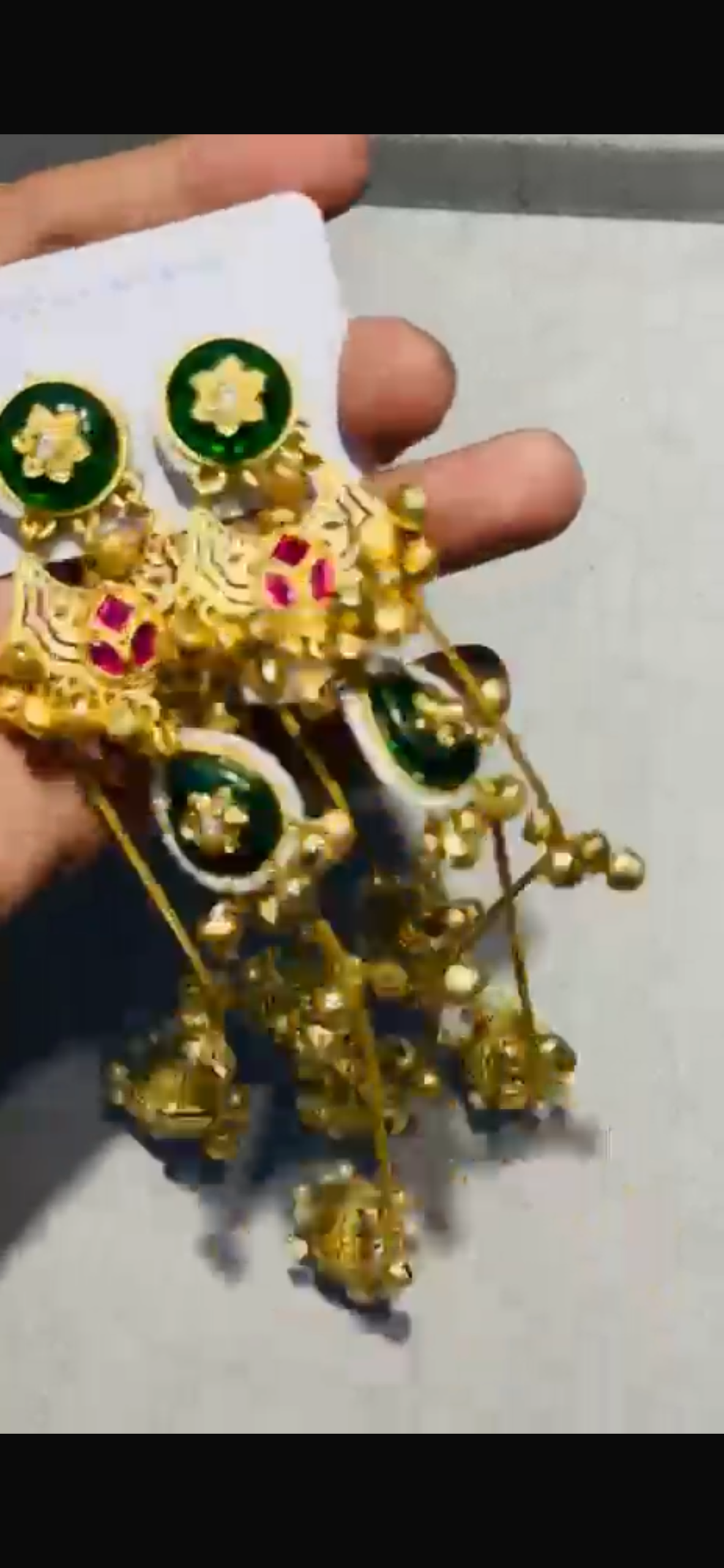 img_5652 Kashmiri earings long - Image 1