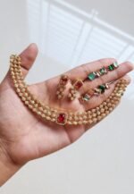 Changeable stone south indian set